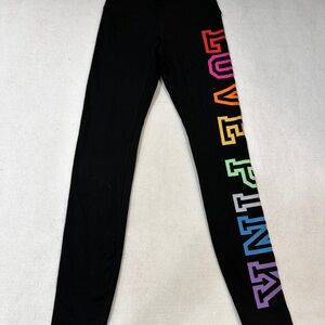 Love Pink VS Leggings with Rainbow Lettering